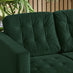 Jolene Emerald Green Velvet 2 Seater Sofa