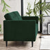 Jolene Emerald Green Velvet 3 Seater Sofa