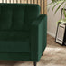 Jolene Emerald Green Velvet 3 Seater Sofa