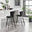 2x Juniper Black Velvet Counter Stools Black Legs
