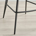 2x Juniper Black Velvet Counter Stools Black Legs