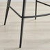 2x Juniper Grey Velvet Counter Stools Black Legs