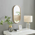 Jupiter Gold Oval Wall Mirror