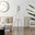 Kelsey White & Wood Tripod Standing Floor Lamp with Shelf