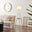 Kelsey White & Wood Tripod Standing Floor Lamp with Shelf