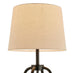Kessia Black Standing Floor Lamp with Shelves