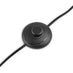 Kessia Black Standing Floor Lamp with Shelves