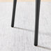 2x Kai Black Velvet and Tan Faux Leather Dining Chairs