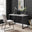 Kendrick Grey and Black Office Desk