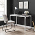 Kendrick Grey and White Office Desk