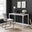 Kendrick Grey and White Office Desk