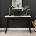Kendrick Grey and Black Office Desk