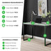 Kendrick Grey and Black Office Desk