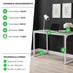Kendrick Grey and White Office Desk