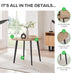 Koko Oak Effect Round Dining Table & 4 Cappuccino Milan Black Leg Chairs