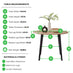 Koko Oak Effect Round Dining Table & 4 Cappuccino Milan Black Leg Chairs