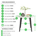 Koko Round White 4 Seater Dining Table