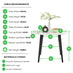 Koko Round White 4 Seater Dining Table