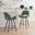 2x Layla Green Fabric Bar Chairs