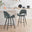 2x Layla Grey Fabric Bar Chairs