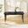 Leif Rectangular Black Solid Wood Large Extending 6-8 Seater Dining Table
