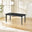 Leif Rectangular Black Solid Wood Large Extending 6-8 Seater Dining Table