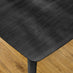 Leif Rectangular Black Solid Wood Large Extending 6-8 Seater Dining Table