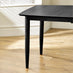 Leif Rectangular Black Solid Wood Large Extending 6-8 Seater Dining Table