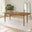 Leif Rectangular Walnut Veneer Solid Wood Large Extending 6-8 Seater Dining Table