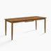 Leif Rectangular Walnut Veneer Solid Wood Large Extending 6-8 Seater Dining Table