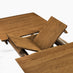 Leif Rectangular Walnut Veneer Solid Wood Large Extending 6-8 Seater Dining Table