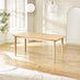 Leif Oak Veneer Wood Rectangular Extending Table & 8 Caia Wishbone Dining Chairs