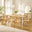 Leif Oak Veneer Wood Rectangular Extending Table & 8 Caia Wishbone Dining Chairs