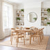 Leif Oak Veneer Extending Dining Table & 8 Oak Effect Lyra Chairs