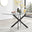 Leonardo Rectangular Glass and Black Metal 6 Seater Dining Table