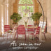Leros Berry Red Metal 6 Seat Garden Dining Set