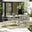 Leros Cream Metal 6 Seat Garden Dining Set
