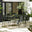 Leros Green Metal 6 Seat Garden Dining Set