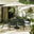 Leros Green Metal 6 Seat Garden Dining Set