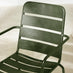 Leros Green Metal 6 Seat Garden Dining Set