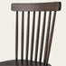 2x Lilibet Spindle Back Black Oak Effect Solid Wood Dining Chairs