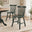 2x Lilibet Spindle Back Green Solid Wood Dining Chairs