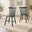 2x Lilibet Spindle Back Green Solid Wood Dining Chairs