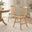 2x Lilibet Spindle Back Oak Effect Solid Wood Dining Chairs