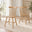 2x Lilibet Spindle Back Oak Effect Solid Wood Dining Chairs