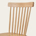 2x Lilibet Spindle Back Oak Effect Solid Wood Dining Chairs