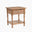 Lima 1 Drawer White Oak Wood Carved Bedside Table