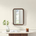 Line Walnut Wood Medium Rectangle 60x40cm Wall Mirror