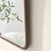 Line Walnut Wood Medium Rectangle 60x40cm Wall Mirror