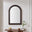 Liora Walnut Wood Full Length 120x80cm Arch Mirror
